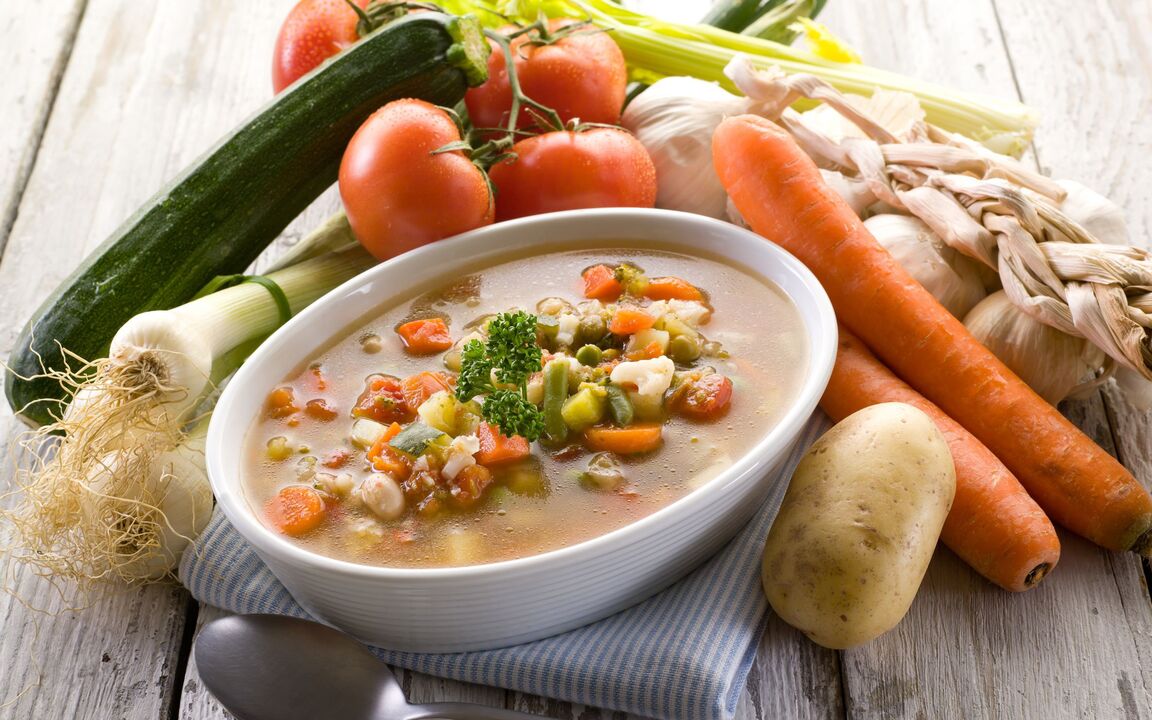 Soupe aux légumes pour la gastrite